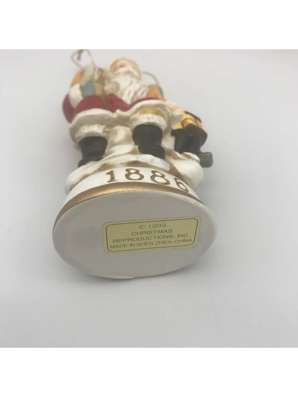 Father Christmas and Jack Frost Memories Of Santa 1886 Vtg 1999 Ornament Repro